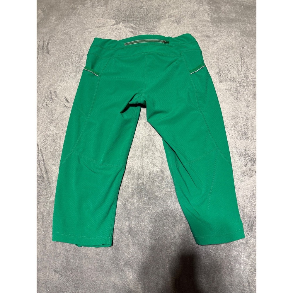 Athleta Women Size S Green Capri Cropped Chaturanga Leggings 305922